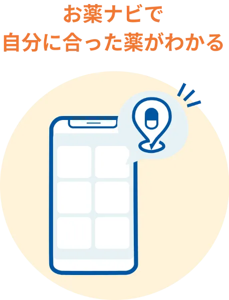 お薬ナビで自分に合った薬がわかる